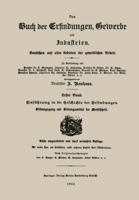 Franz Reuleaux - Einführung in die Geschichte der Erfindungen, E-bok
