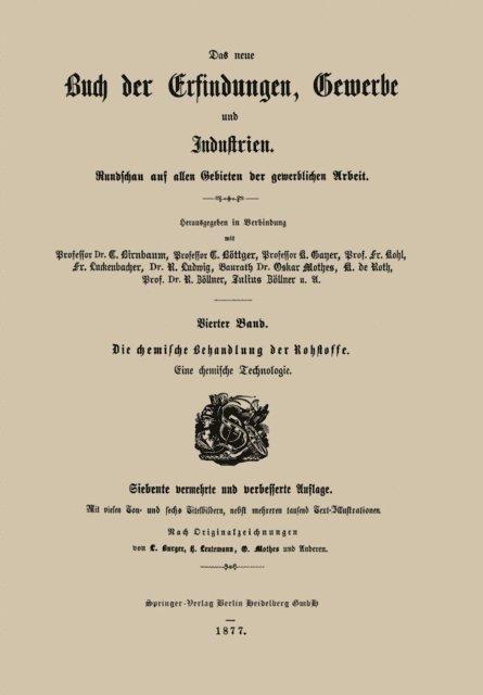 Julius Zoellner, Karl de Roth, Franz Luckenbacher - Die chemische Behandlung der Rohstoffe, E-bok