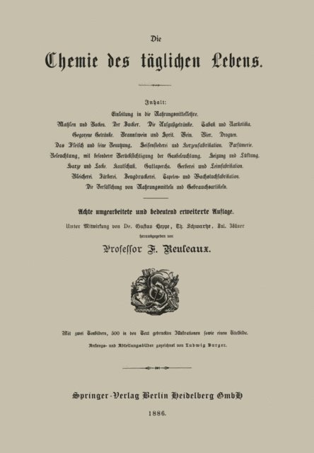 Julius Zoellner, Theodor Schwartze, Gustav Heppe - Die Chemie des täglichen Lebens, E-bok