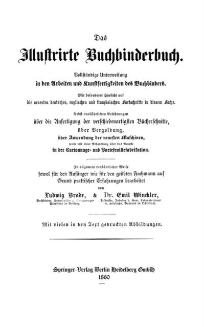 Emil Winckler, Ludwig Brade - Das Illustrirte Buchbinderbuch, E-bok