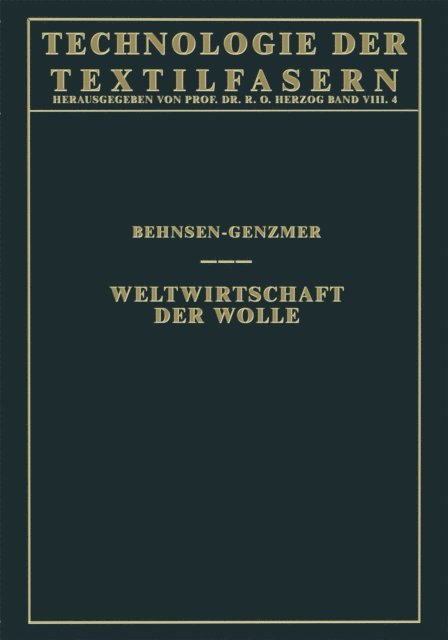 Werner Genzmer, Henry Behnsen - Weltwirtschaft der Wolle, E-bok