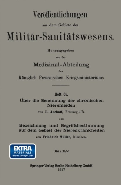 Ludwig Aschoff - Über die Benennung der chronischen Nierenleiden. Bezeichnung und Begriffsbestimmung auf dem Gebiet der Nierenkrankheiten, E-bok
