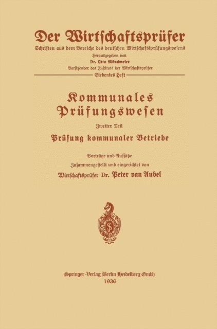 Peter van Aubel - Kommunales Prüfungswesen, E-bok