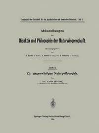 Zur gegenwartigen Naturphilosophie