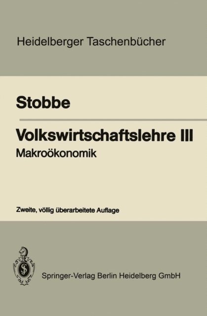 Alfred Stobbe - Volkswirtschaftslehre III, E-bok