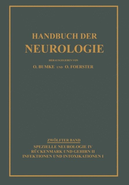 Otfrid Foerster, Oswald Bumke - Infektionen und Intoxikationen, E-bok