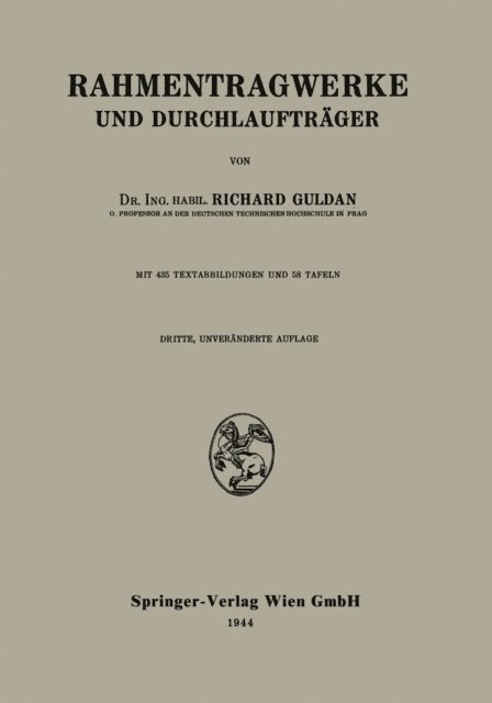 Richard Guldan - Rahmentragwerke und Durchlaufträger, E-bok