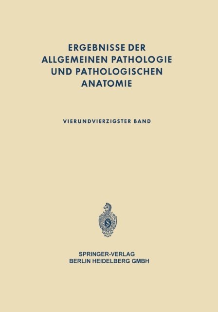 Paul Cohrs - Ergebnisse der allgemeinen Pathologie und pathologischen Anatomie, E-bok