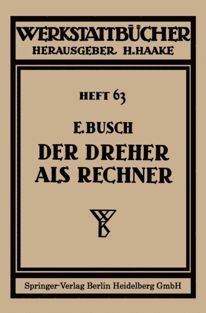 Ernst Busch - Der Dreher als Rechner, E-bok. Tillgänglighet: Lägg i varukorg