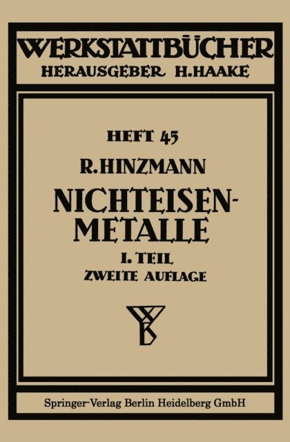Reinhold Hinzmann - Nichteisenmetalle, E-bok