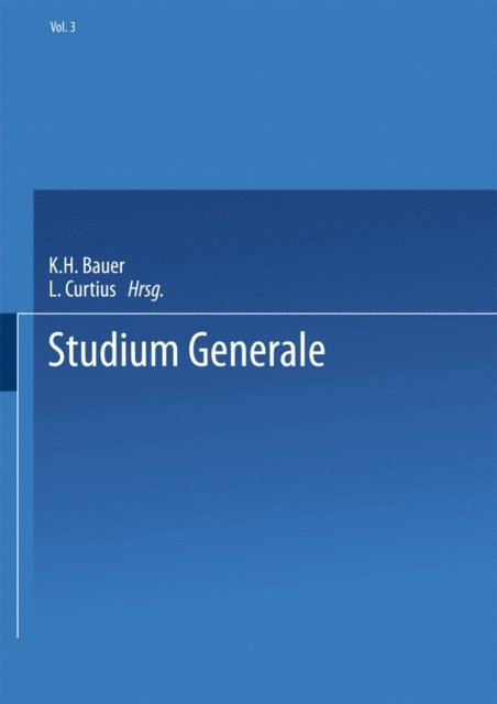 Helmuth Plessner - Studium Generale, E-bok