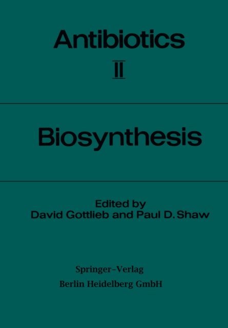 Paul D. Shaw, David Gottlieb - Biosynthesis, E-bok