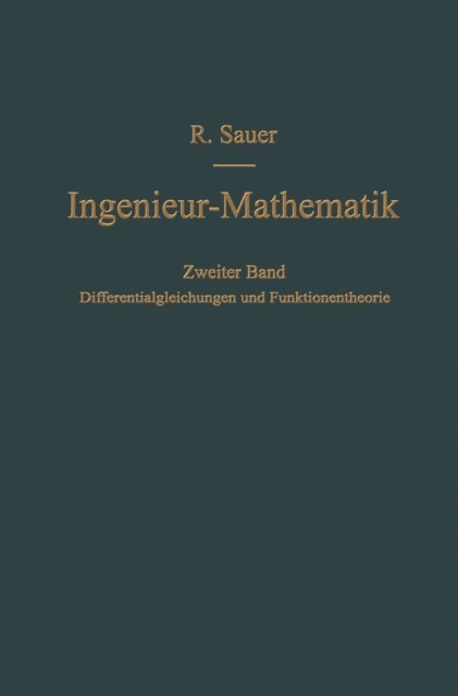 Robert Sauer - Differentialgleichungen und Funktionentheorie, E-bok