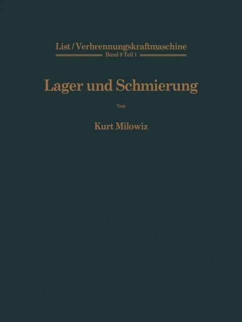 Hans List - Lager und Schmierung, E-bok