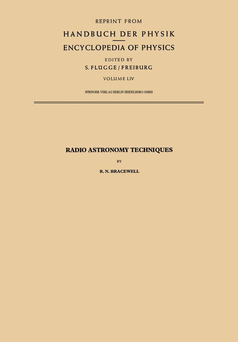 Radio Astronomy Techniques