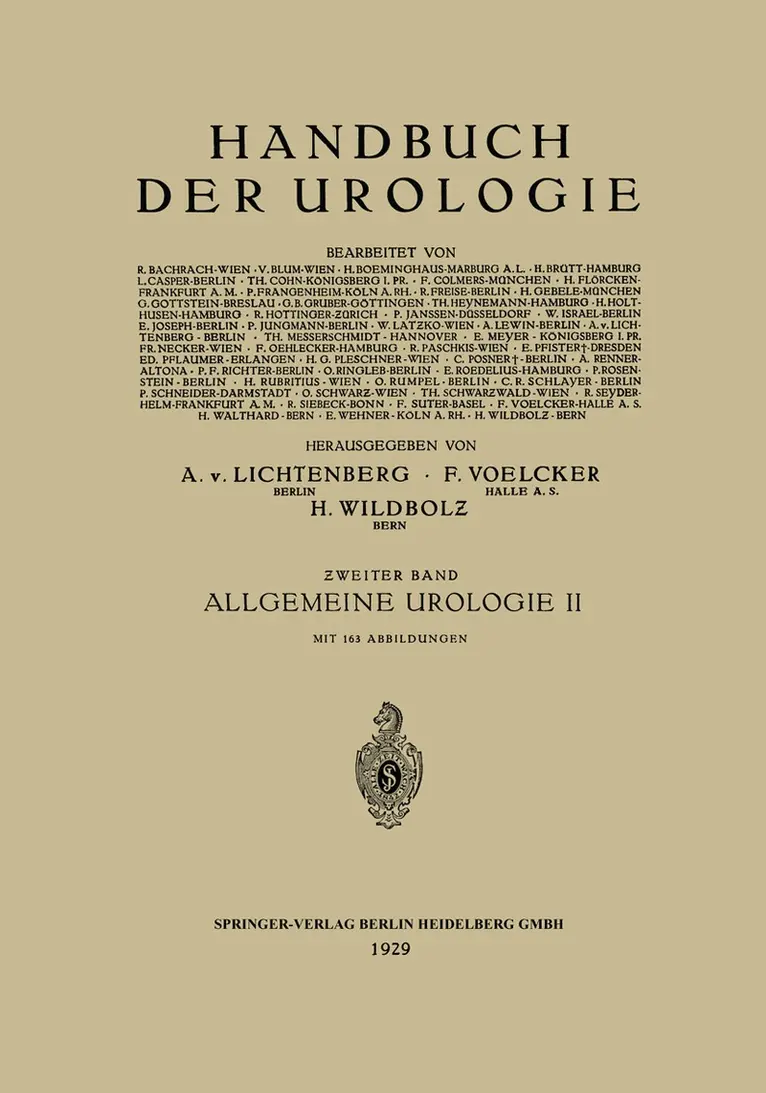 Henning Brütt, L. Casper, H. Holthusen, A. Lichtenberg, P. F. Richter, Otto Ringleb, Ernst Roedelius - Allgemeine Urologie, Häftad. Tillgänglighet: Lägg i varukorg