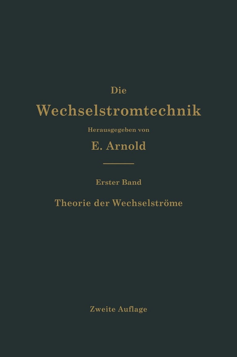 Theorie der Wechselströme