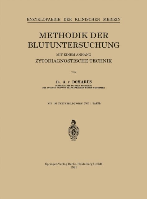 Leo Langenstein, A. von Donarus - Methodik der Blutuntersuchung, E-bok