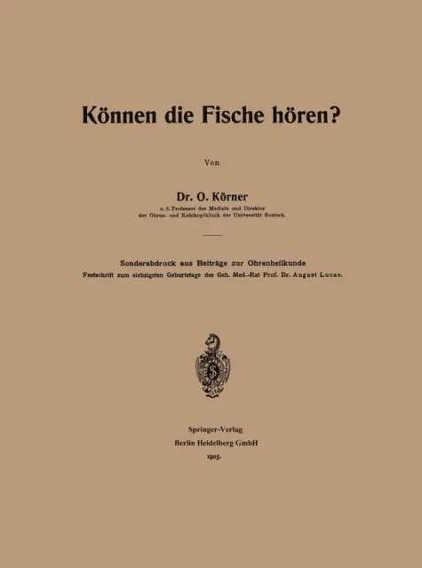 Otto Korner - Können die Fische hören?, E-bok. Tillgänglighet: Lägg i varukorg
