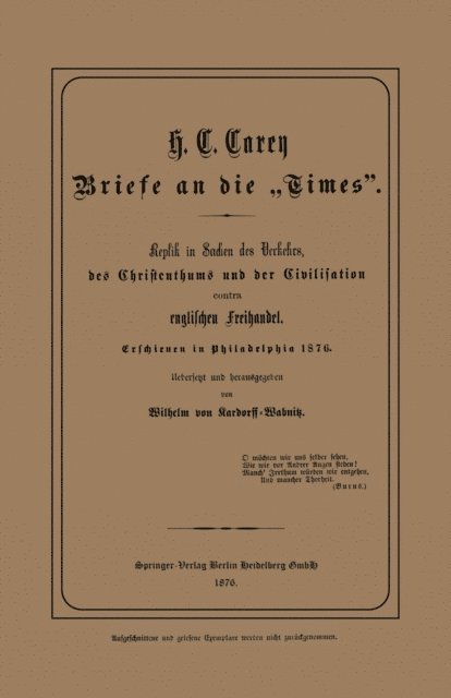 Wilhelm von  Kardorff-Wabnitz - Briefe an die „Times”, E-bok