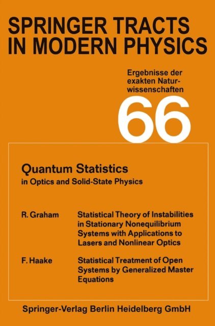 Robert Graham - Springer Tracts in Modern Physics, E-bok