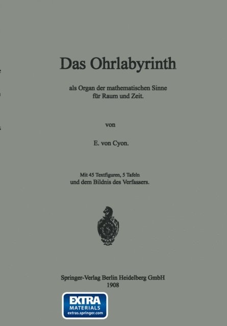 Elie de Cyon - Das Ohrlabyrinth, E-bok