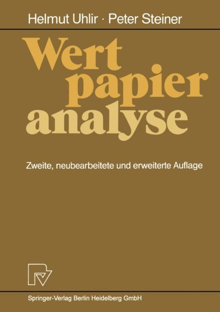 Peter Steiner, Helmut Uhlir - Wertpapieranalyse, E-bok