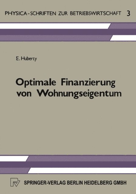 E. Huberty - Optimale Finanzierung von Wohnungseigentum, E-bok