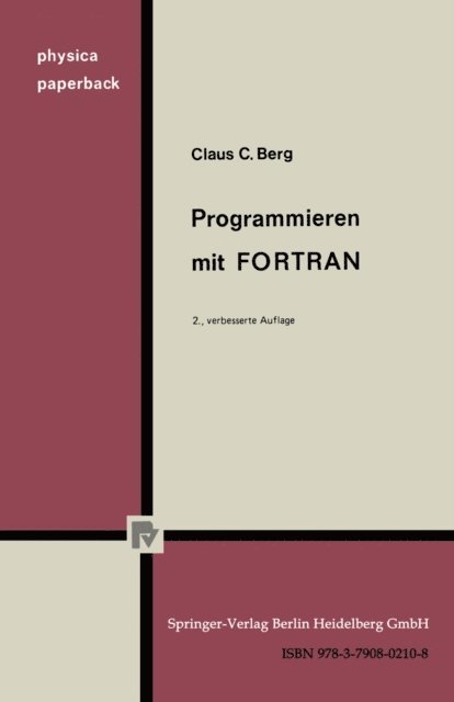 C. C. Berg - Programmieren mit FORTRAN, E-bok