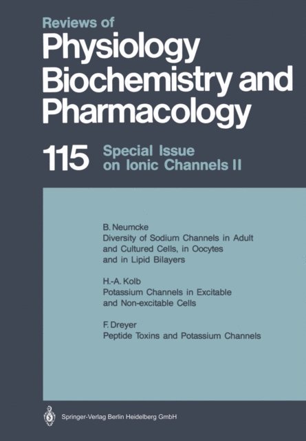 M. P. Blaustein - Special Issue on Ionic Channels II, E-bok