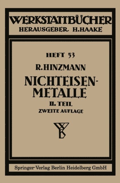 Reinhold Hinzmann - Nichteisenmetalle, E-bok