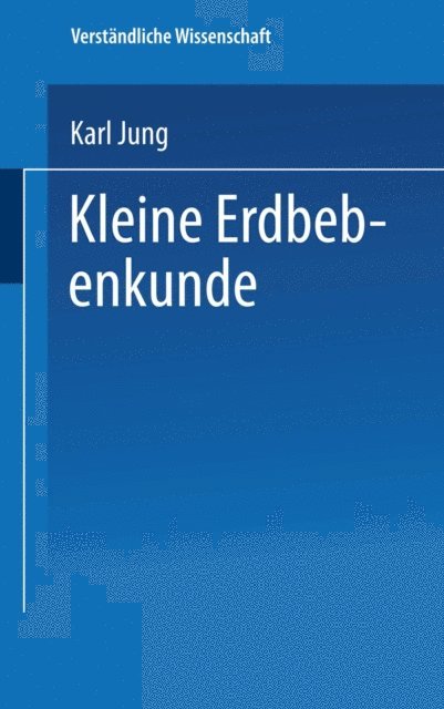 Karl Jung - Kleine Erdbebenkunde, E-bok