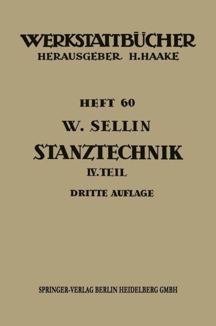 Walter Sellin - Stanztechnik, E-bok