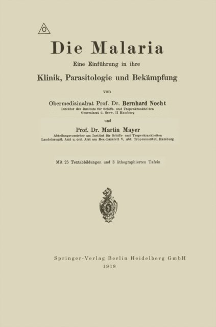 Martin Mayer, Albrecht Eduard Bernhard Nocht - Die Malaria, E-bok. Tillgänglighet: Lägg i varukorg