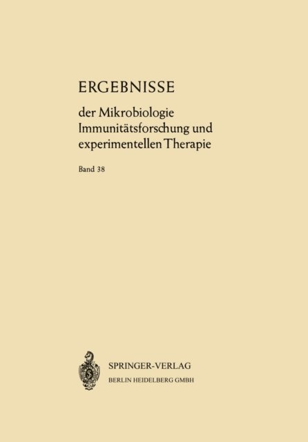 J. Tomcsik, E. G. Nauck, K. F. Meyer, W. Kikuth, W. Henle - Ergebnisse der Mikrobiologie Immunitätsforschung und Experimentellen Therapie, E-bok