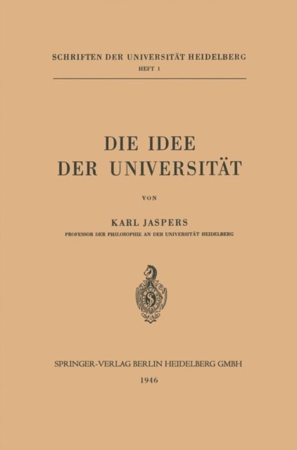 Karl Jaspers - Die Idee der Universität, E-bok
