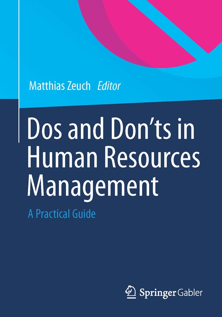 Matthias Zeuch - Dos and Don’ts in Human Resources Management, Häftad