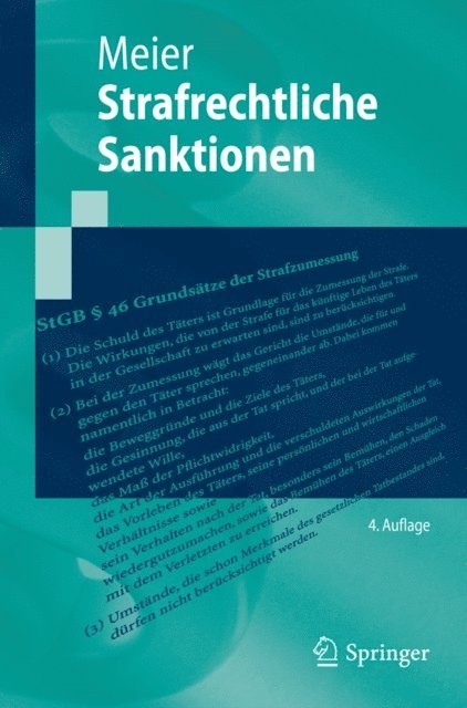 Bernd-Dieter Meier - Strafrechtliche Sanktionen, E-bok