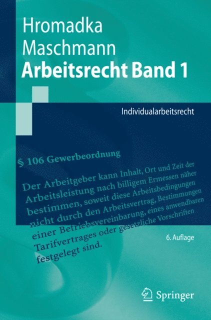 Frank Maschmann, Wolfgang Hromadka - Arbeitsrecht Band 1, E-bok