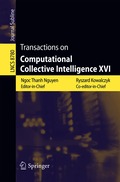 Transactions on Computational Collective Intelligence XVI