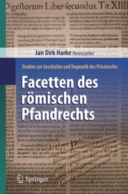 Jan Dirk Harke - Facetten des römischen Pfandrechts, E-bok