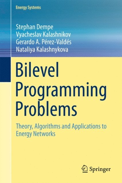 Nataliya Kalashnykova, Gerardo A. Perez-Valdes, Vyacheslav Kalashnikov, Stephan Dempe - Bilevel Programming Problems, E-bok