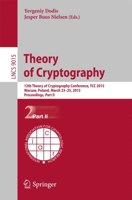 Jesper Buus Nielsen, Yevgeniy Dodis - Theory of Cryptography, E-bok