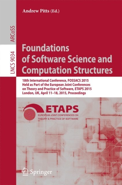 Andrew Pitts - Foundations of Software Science and Computation Structures, E-bok