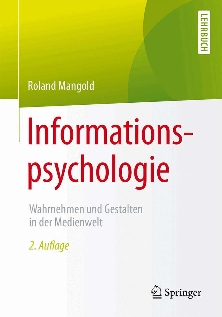 Roland Mangold - Informationspsychologie, Häftad