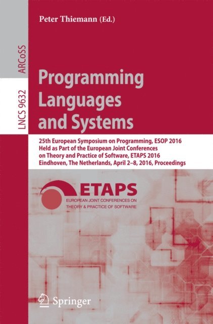 Peter Thiemann - Programming Languages and Systems, E-bok
