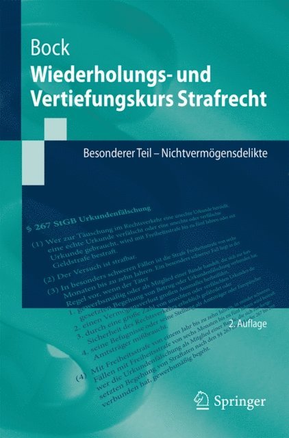 Dennis Bock - Wiederholungs- und Vertiefungskurs Strafrecht, E-bok