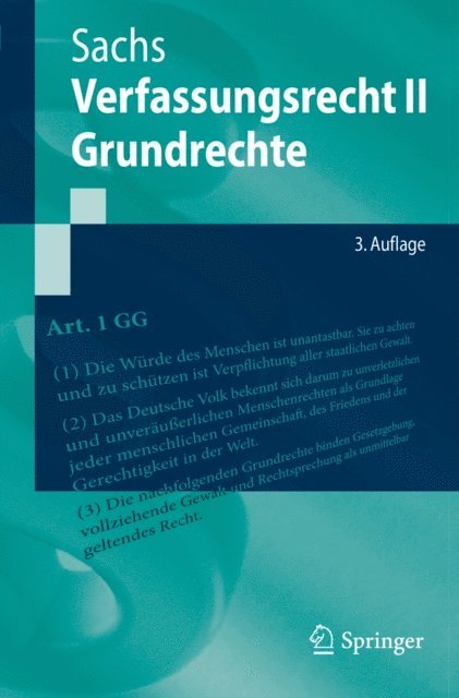Michael Sachs - Verfassungsrecht II - Grundrechte, E-bok