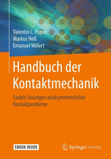 Emanuel Willert, Markus He, Valentin L. Popov - Handbuch der Kontaktmechanik, E-bok