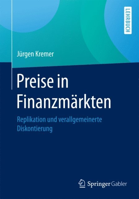 Jurgen Kremer - Preise in Finanzmärkten, E-bok